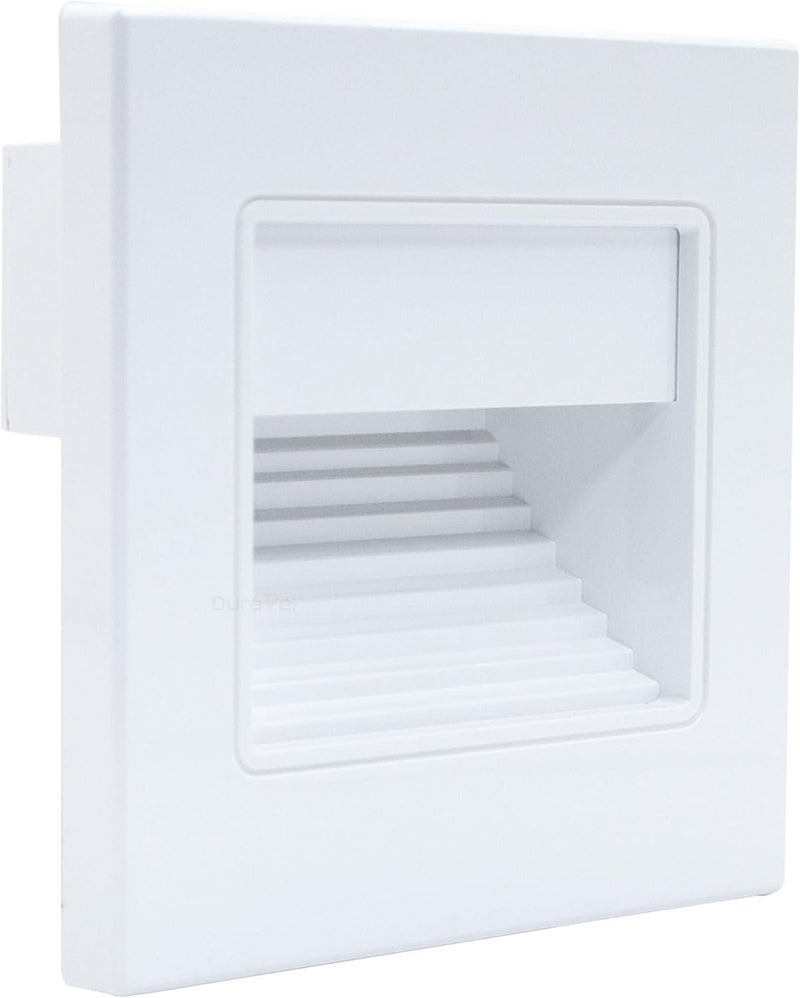 Duravel Step Light LED Recessed Wall Light, 1.5W Warm White, IP44 Waterproof - Image 1